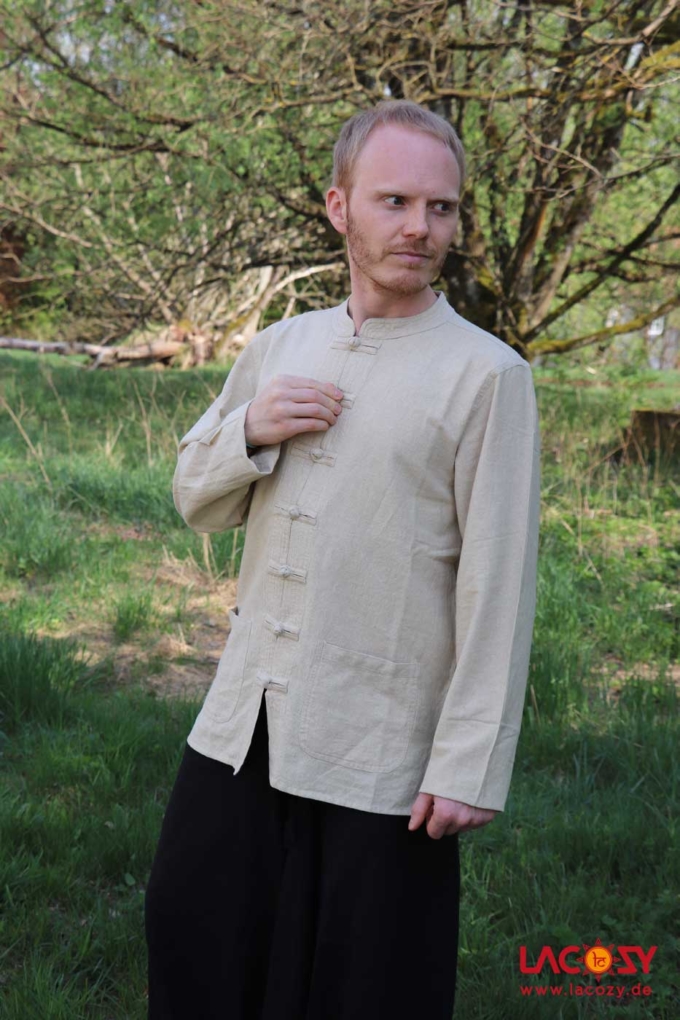 Herren-Hemd Kurtha Natur – Bild 2