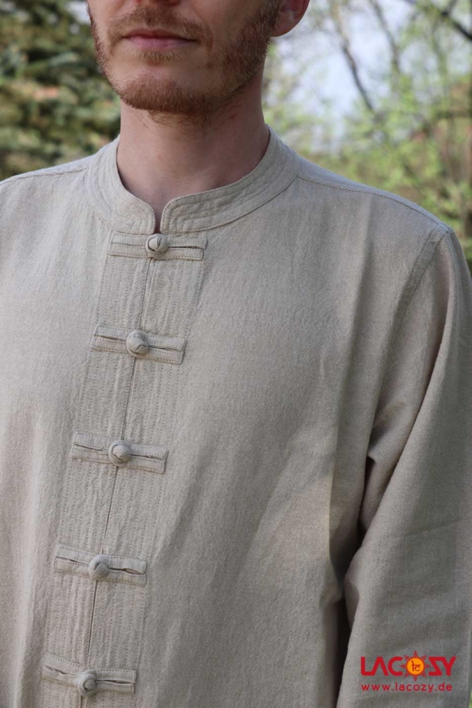 Herren-Hemd Kurtha Natur – Bild 5
