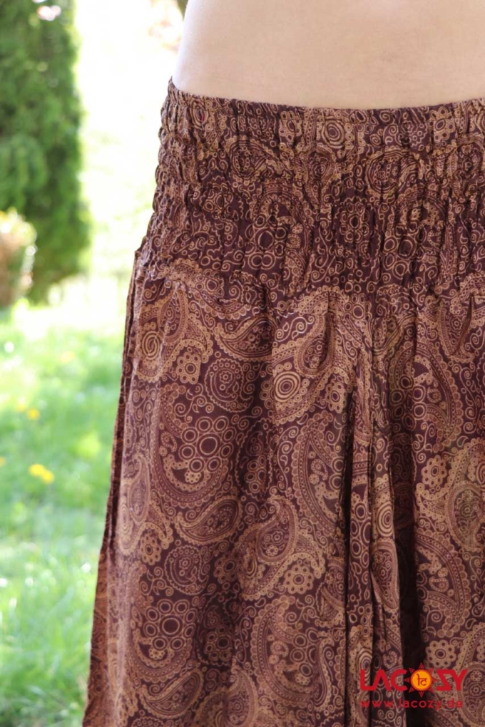 Alibaba Haremshose Hosenkleid Damen | Braun – Bild 4