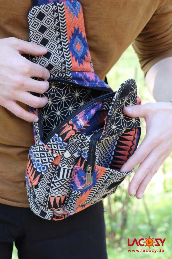 Crossbody Bag KAYA Unisex orange | blau – Bild 3