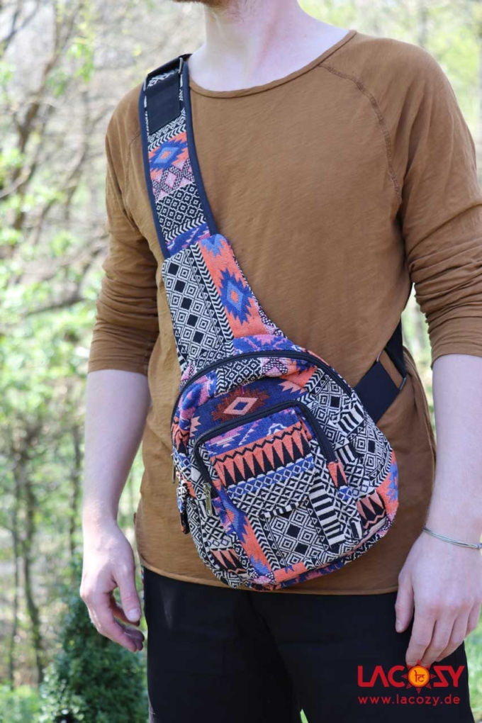 Crossbody Bag KAYA Unisex orange | blau – Bild 4