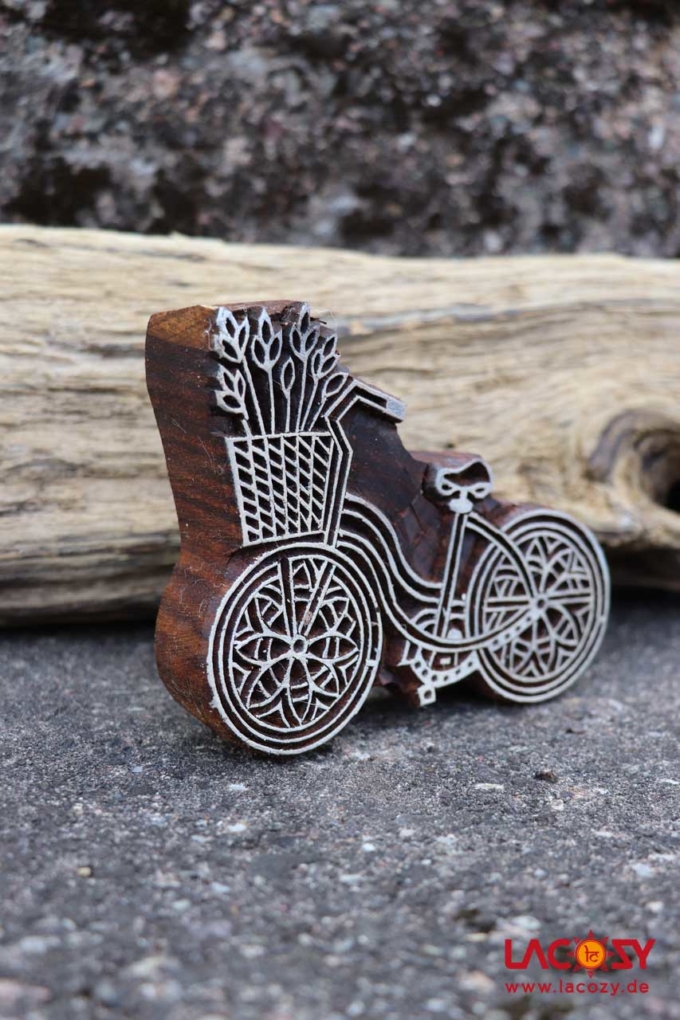 Holzstempel FLOWER BIKE – Bild 2