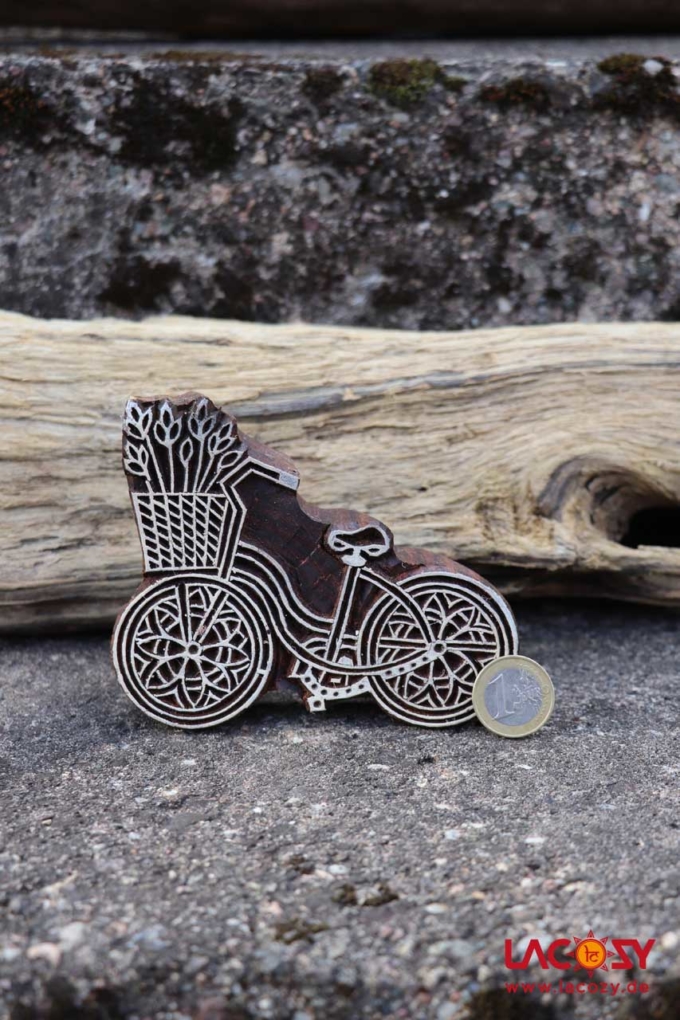 Holzstempel FLOWER BIKE – Bild 4