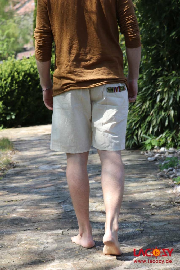 Freizeithose ETHNIC Herrenhose Herren Natur – Bild 2