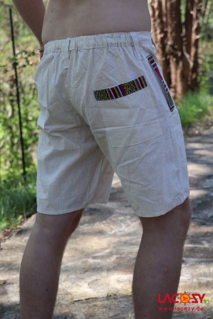Freizeithose ETHNIC Herrenhose Herren Natur – Bild 6