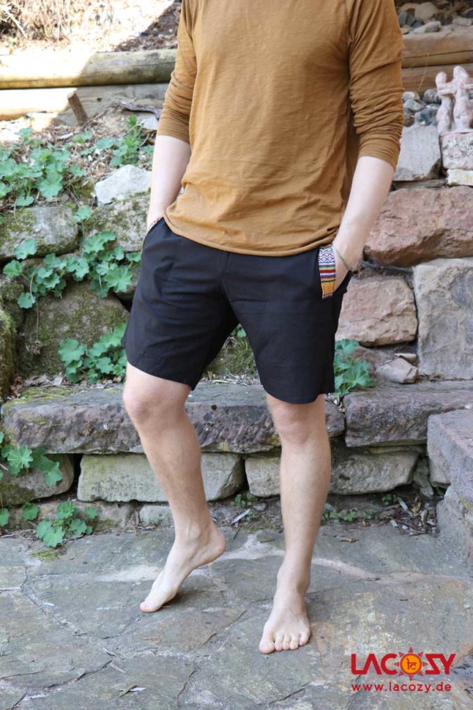Freizeithose ETHNIC Herrenhose Herren | Schwarz
