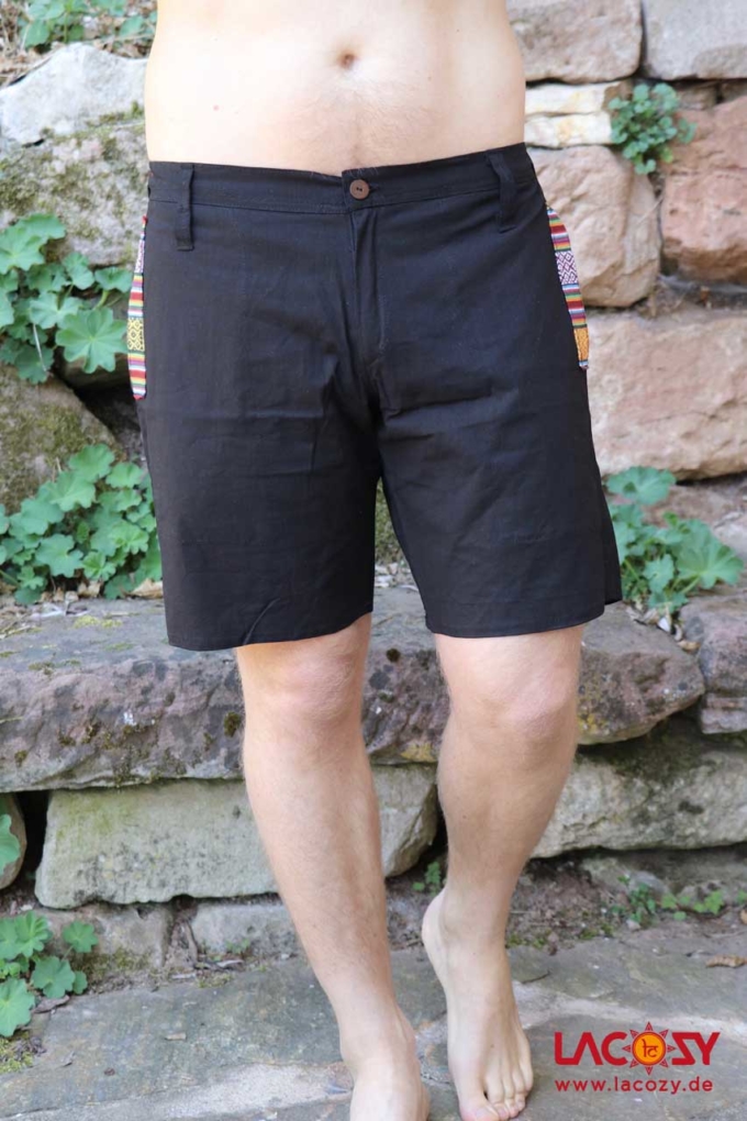 Freizeithose ETHNIC Herrenhose Herren | Schwarz – Bild 2