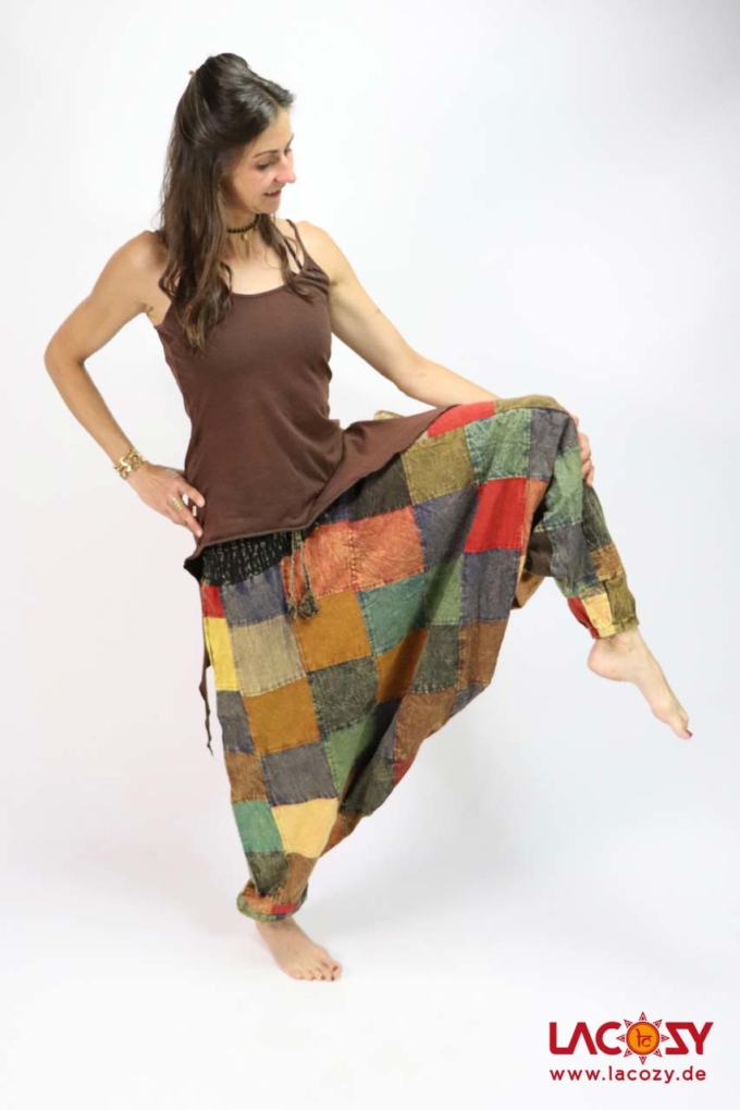 Patchwork Haremshose TITO Damen Bunt