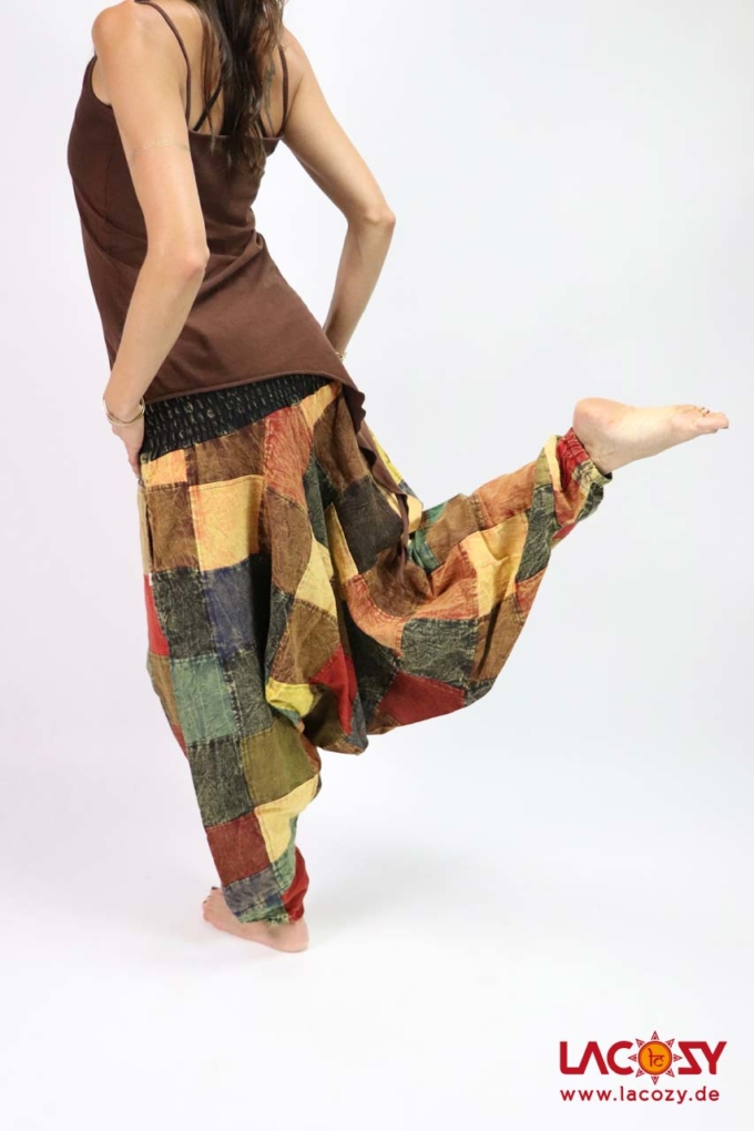 Patchwork Haremshose TITO Damen Bunt – Bild 4