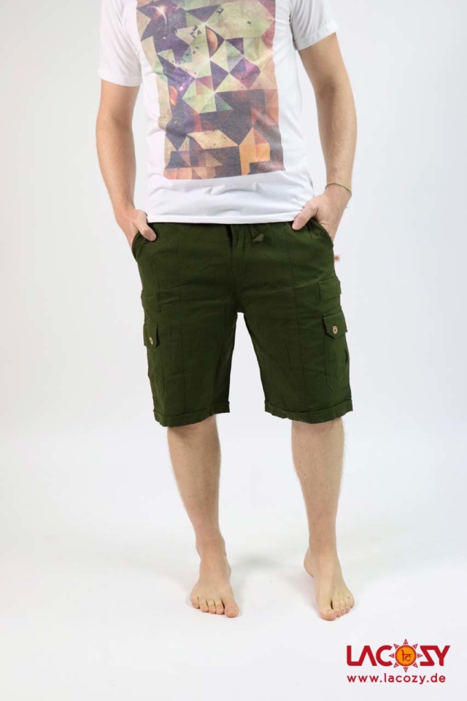 kurze Männerhose TIGO Bermuda Shorts Herren Khaki