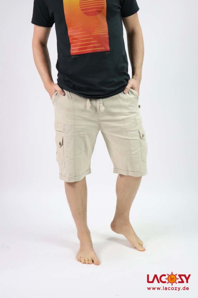 kurze Männerhose TIGO | Bermuda Shorts Herren | Natur