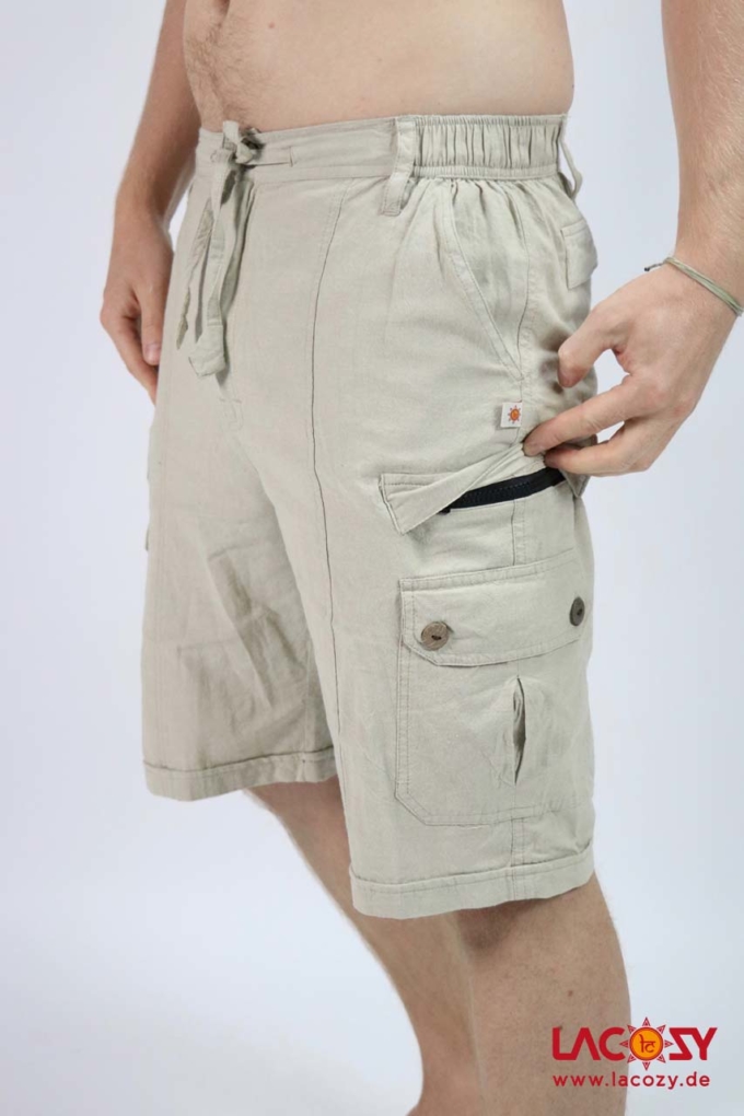 kurze Männerhose TIGO | Bermuda Shorts Herren | Natur – Bild 2