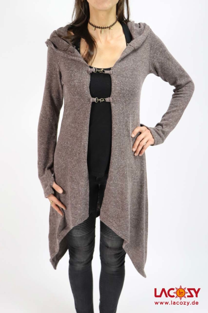 Strickjacke COZY Cardigan *Braun* – Bild 4