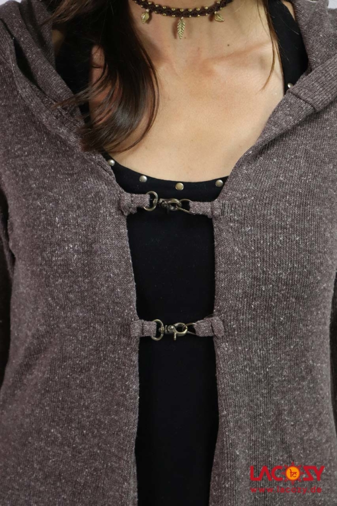 Strickjacke COZY Cardigan *Braun* – Bild 6