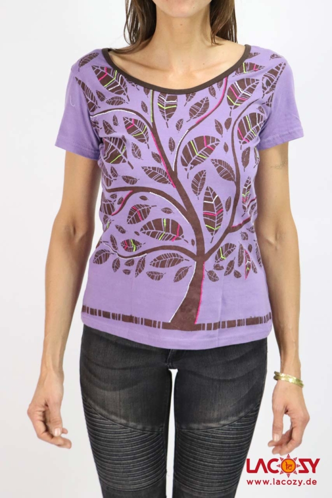 T-Shirt LEBENSBAUM Lila – Bild 5