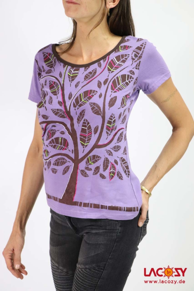 T-Shirt LEBENSBAUM Lila – Bild 6