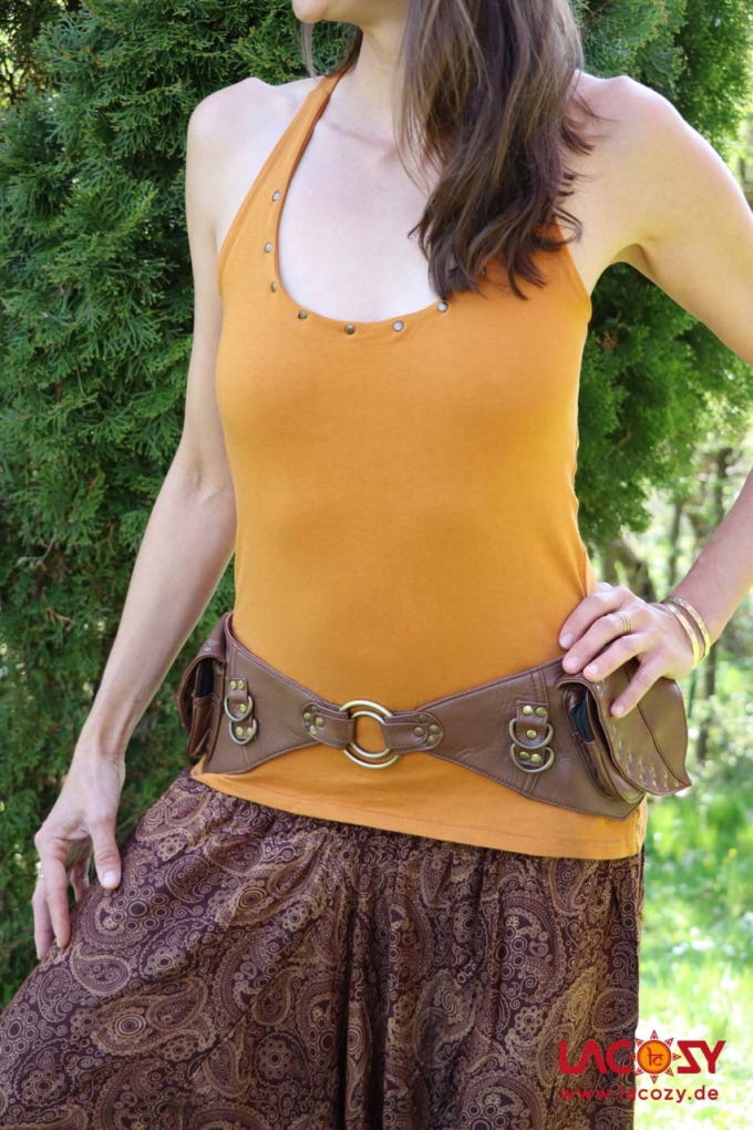 Top SACRED mit integriertem Bustier Senfgelb – Bild 6