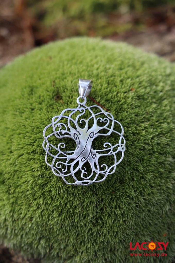 Filigraner WELTENBAUM Anhänger | Yggdrasil | Silber