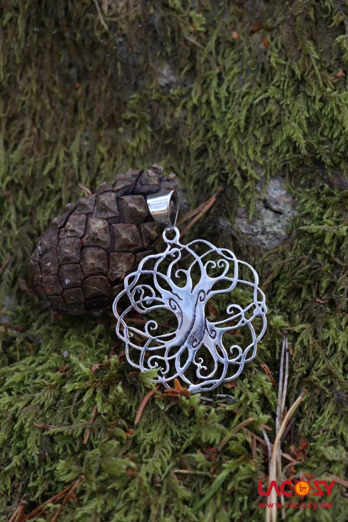 Filigraner WELTENBAUM Anhänger | Yggdrasil | Silber – Bild 3