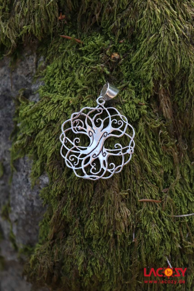 Filigraner WELTENBAUM Anhänger | Yggdrasil | Silber – Bild 4