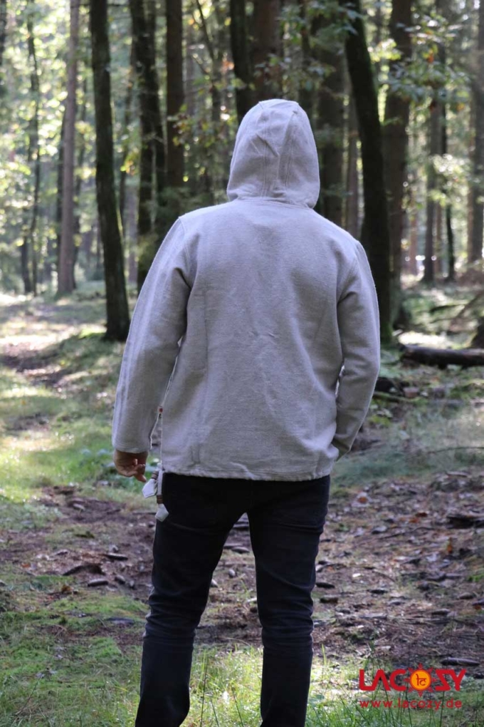 Kuschliger Herren Hoodie TARO Herren | Natur – Bild 2
