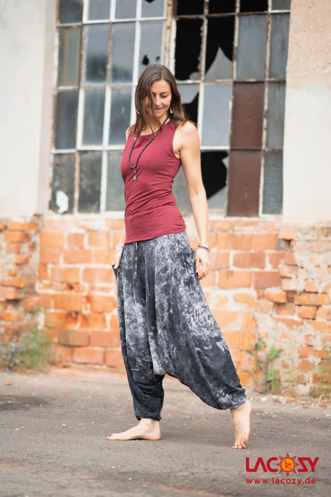 Weiche Haremshose ANI Unisex | Schwarz