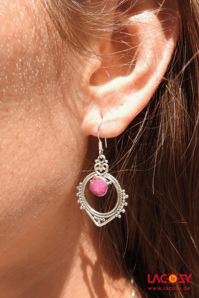 Ohrringe RUBY  925 Silber – Bild 2