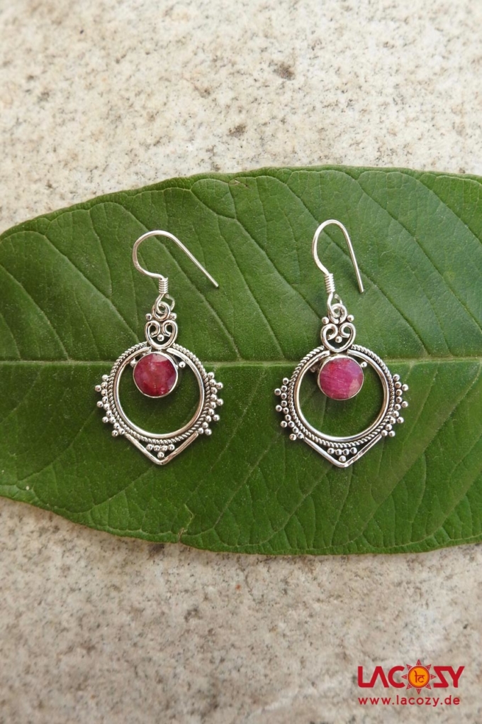 Ohrringe RUBY  925 Silber – Bild 5