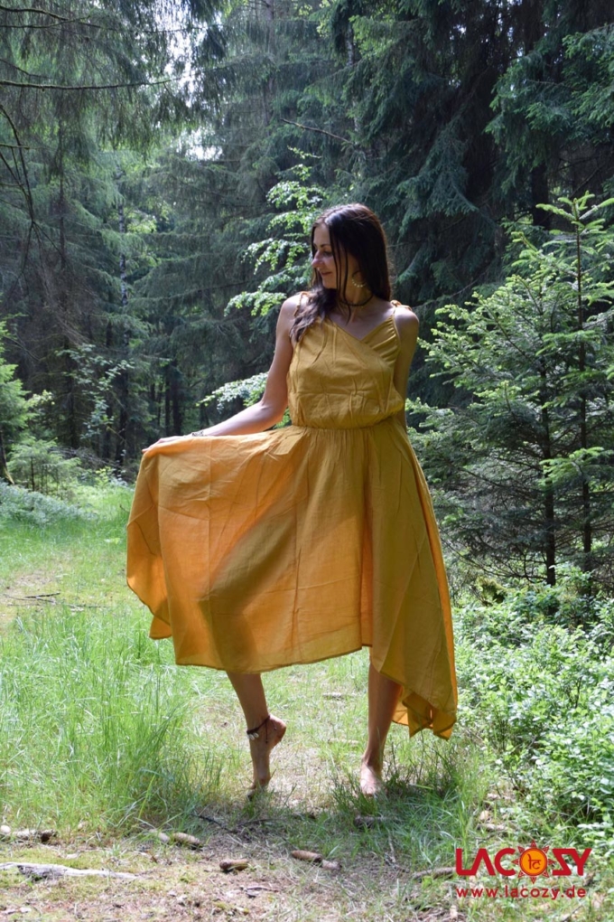 Kleid SOHO Damen Senfgelb – Bild 5