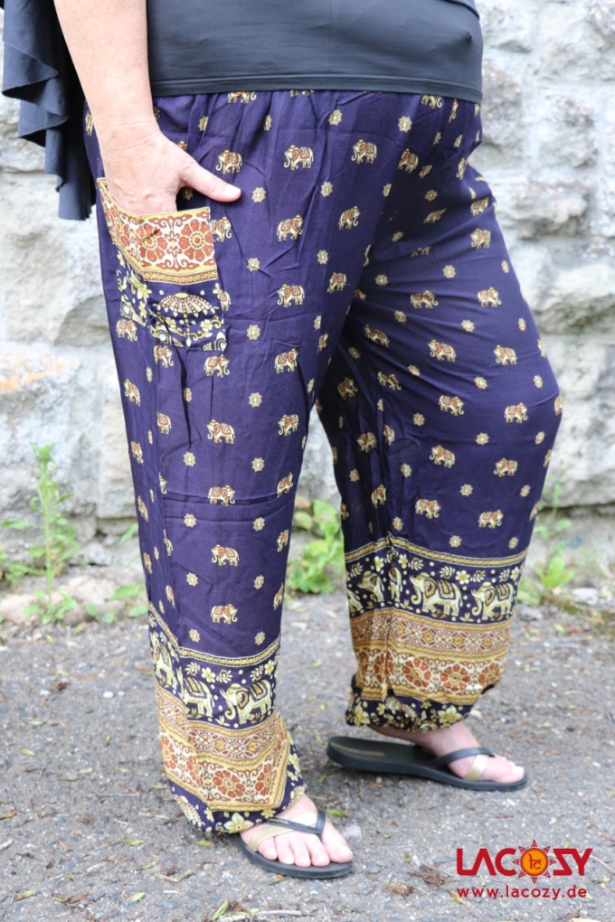 Pumphose XL ELEFANTEN Damen Dunkelblau – Bild 3