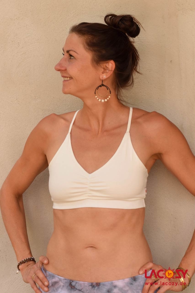 Bustier Top CHI Yoga Oberteil Weiß – Bild 2
