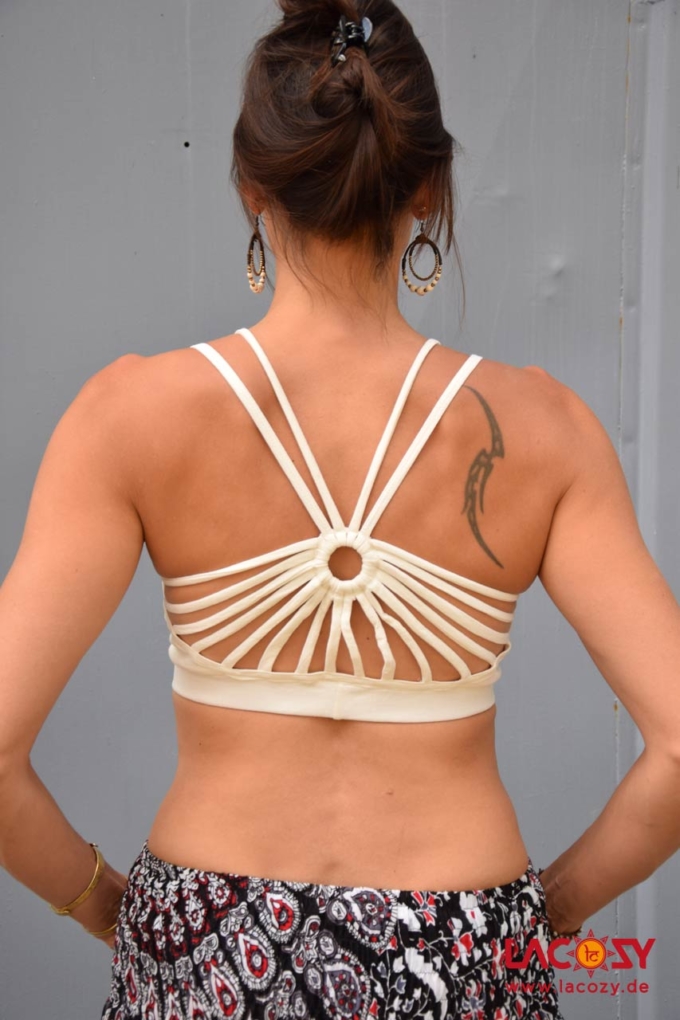 Yoga Top RIO Bustier Oberteil | Weiß – Bild 3