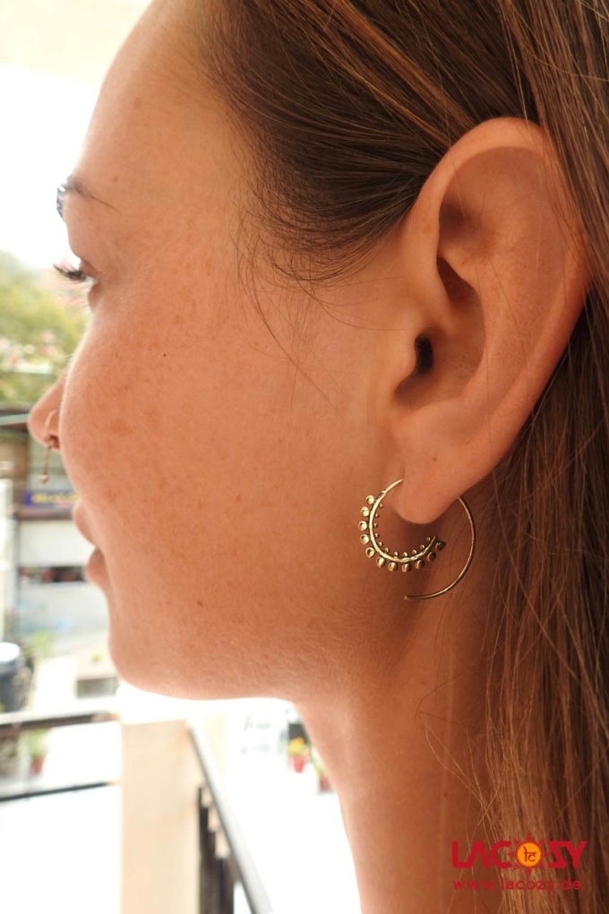 Kleine Creole DOTS | Gold – Bild 3