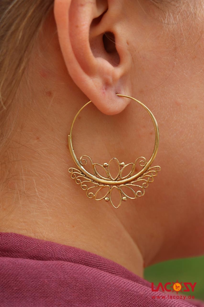 Große Creole BUTTERFLY  Gold