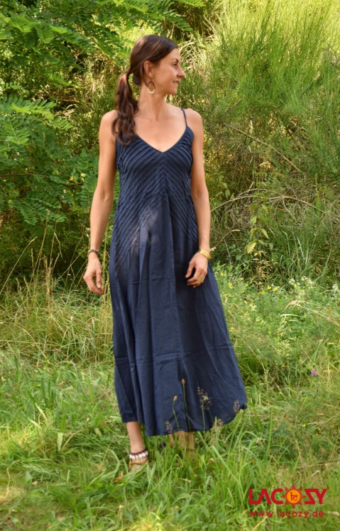 Langes Kleid PRANA Sommerkleid Damen Dunkelblau
