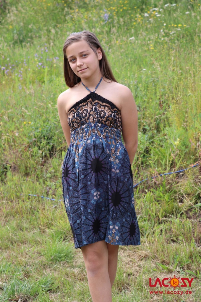 Sommerkleid und Rock mit Paisleymuster Dunkelgrau
