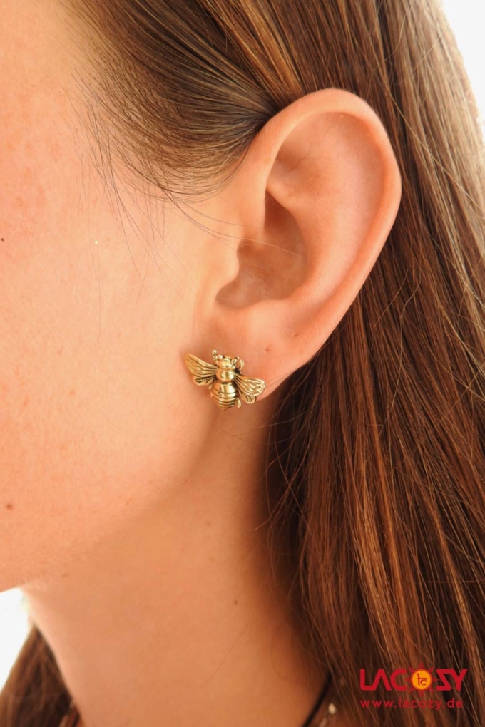 Ohrstecker HONEYBEE  Gold – Bild 2