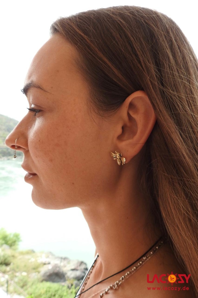Ohrstecker HONEYBEE  Gold – Bild 4