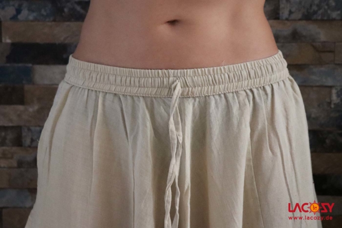 Schlichte Haremshose UNO | Unisex | Creme – Bild 6