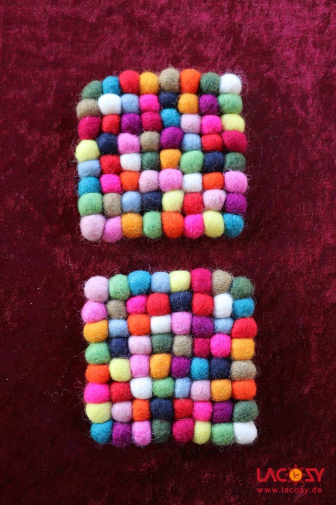 Untersetzer aus Filz  bunt – Bild 4