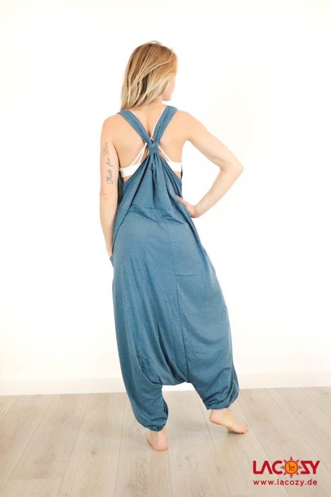 Jumpsuit AKASH Haremstyle Overall | Petrol – Bild 5