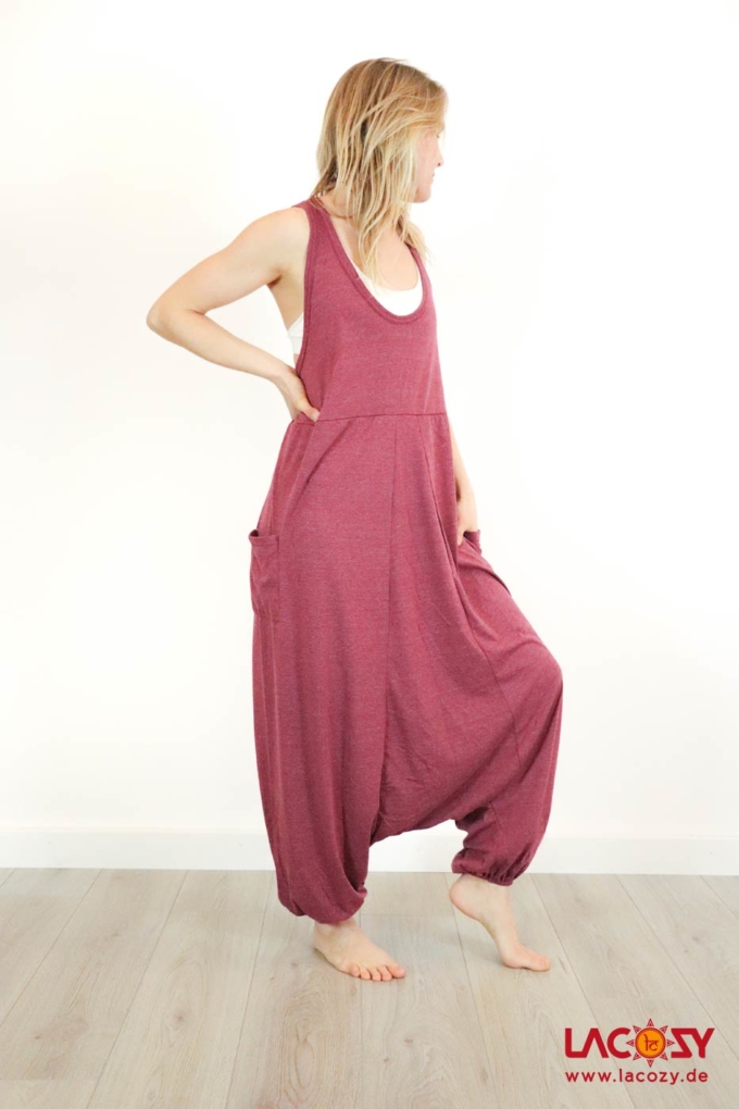 Jumpsuit AKASH Haremstyle Overall | Rot – Bild 4