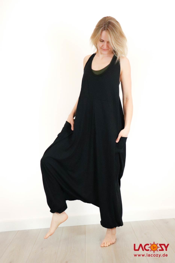 Jumpsuit AKASH Haremstyle Overall | Schwarz