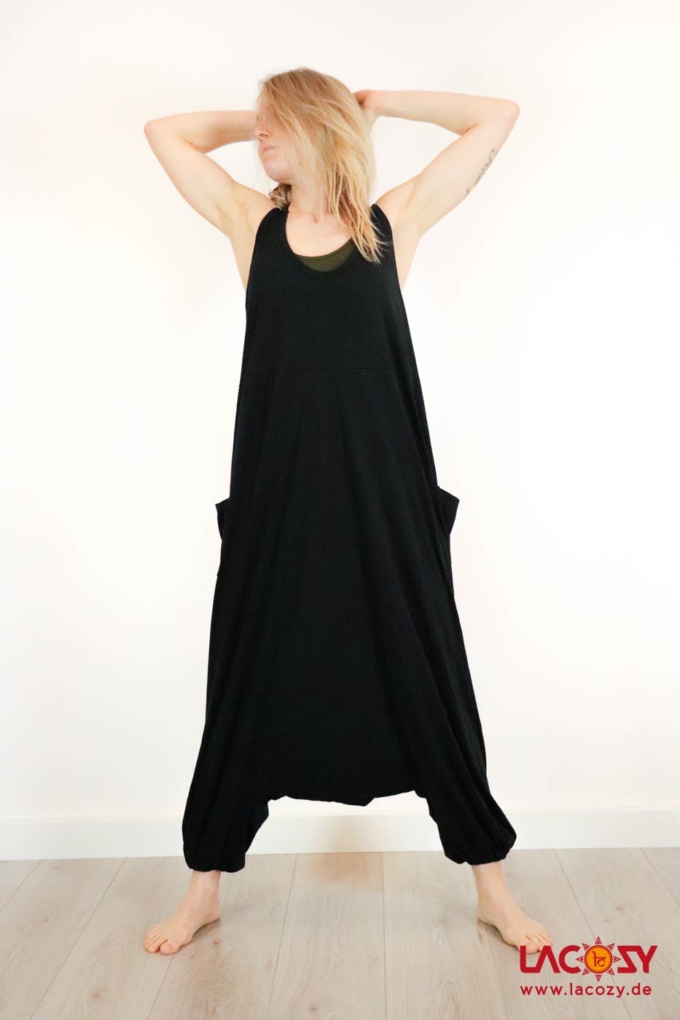 Jumpsuit AKASH Haremstyle Overall | Schwarz – Bild 4