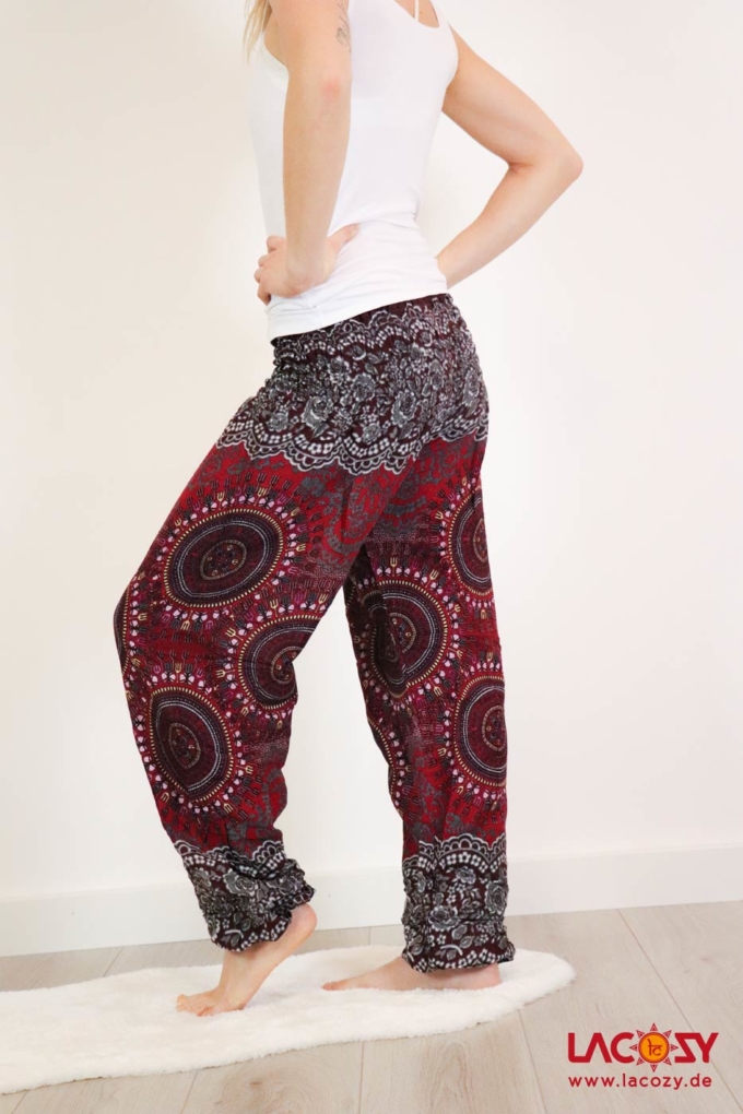 Geschmeidige Pumphose SHIVAJI Yogahose Rot – Bild 2