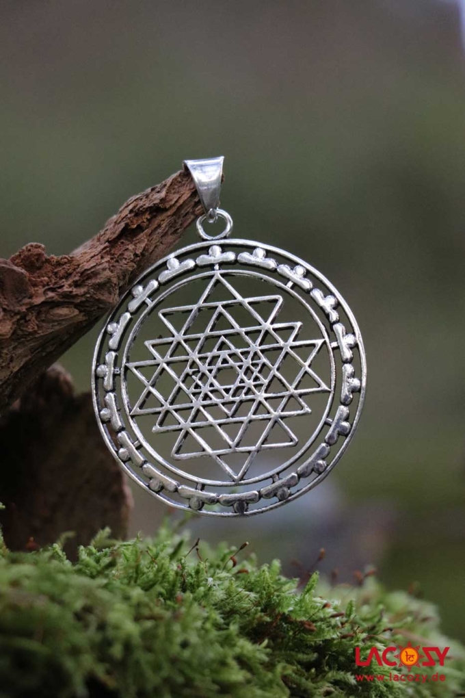 Kettenanhänger SRI YANTRA | Silber – Bild 3