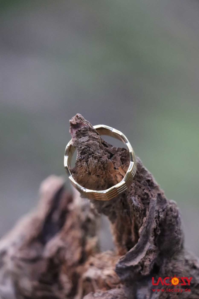 Messing Ring FLOW  Gold – Bild 3