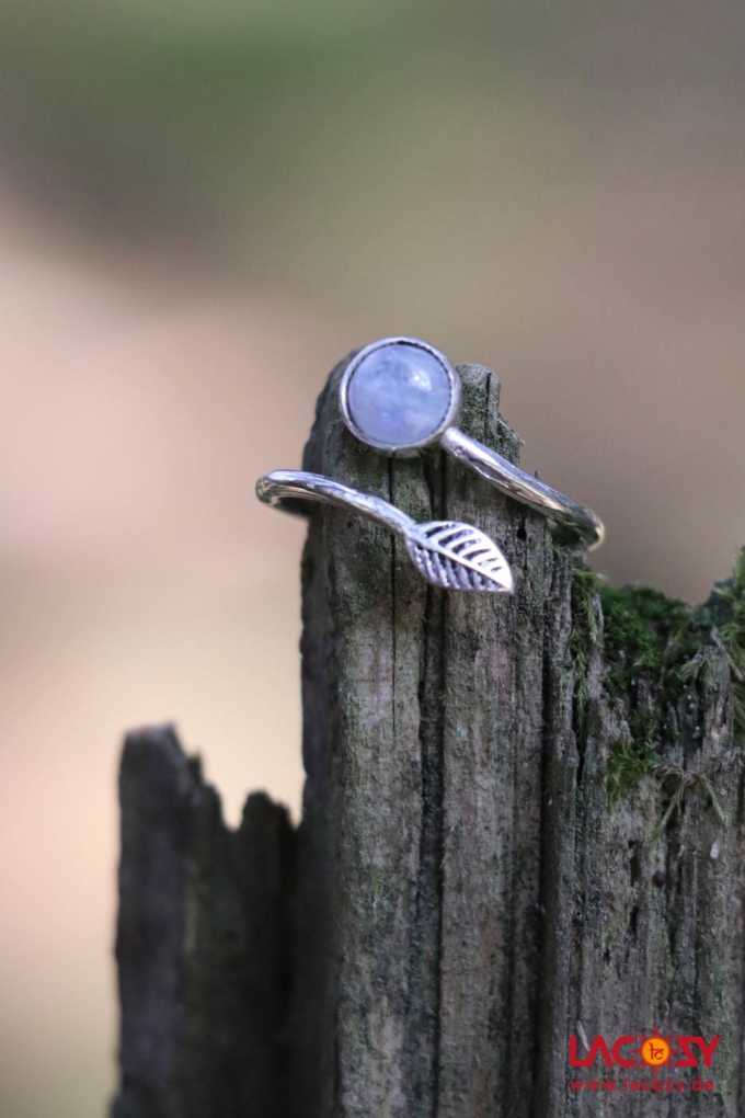 Ring FEDA mit Mondstein  Silber | Mondstein – Bild 2