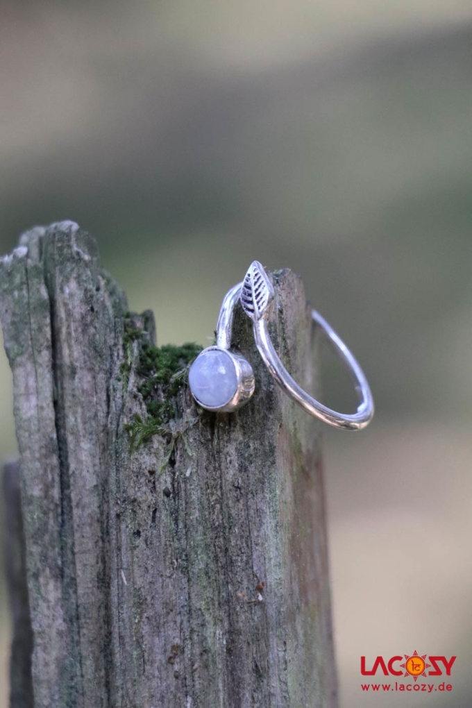 Ring FEDA mit Mondstein  Silber | Mondstein – Bild 3