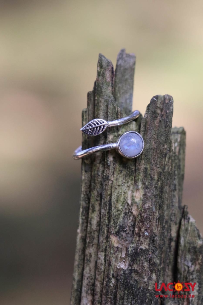 Ring FEDA mit Mondstein  Silber | Mondstein – Bild 4